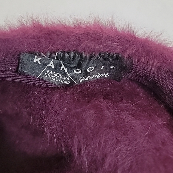 Kangol Purple Fuzzy W/ Bow Cloche Hat - Picture 5 of 5